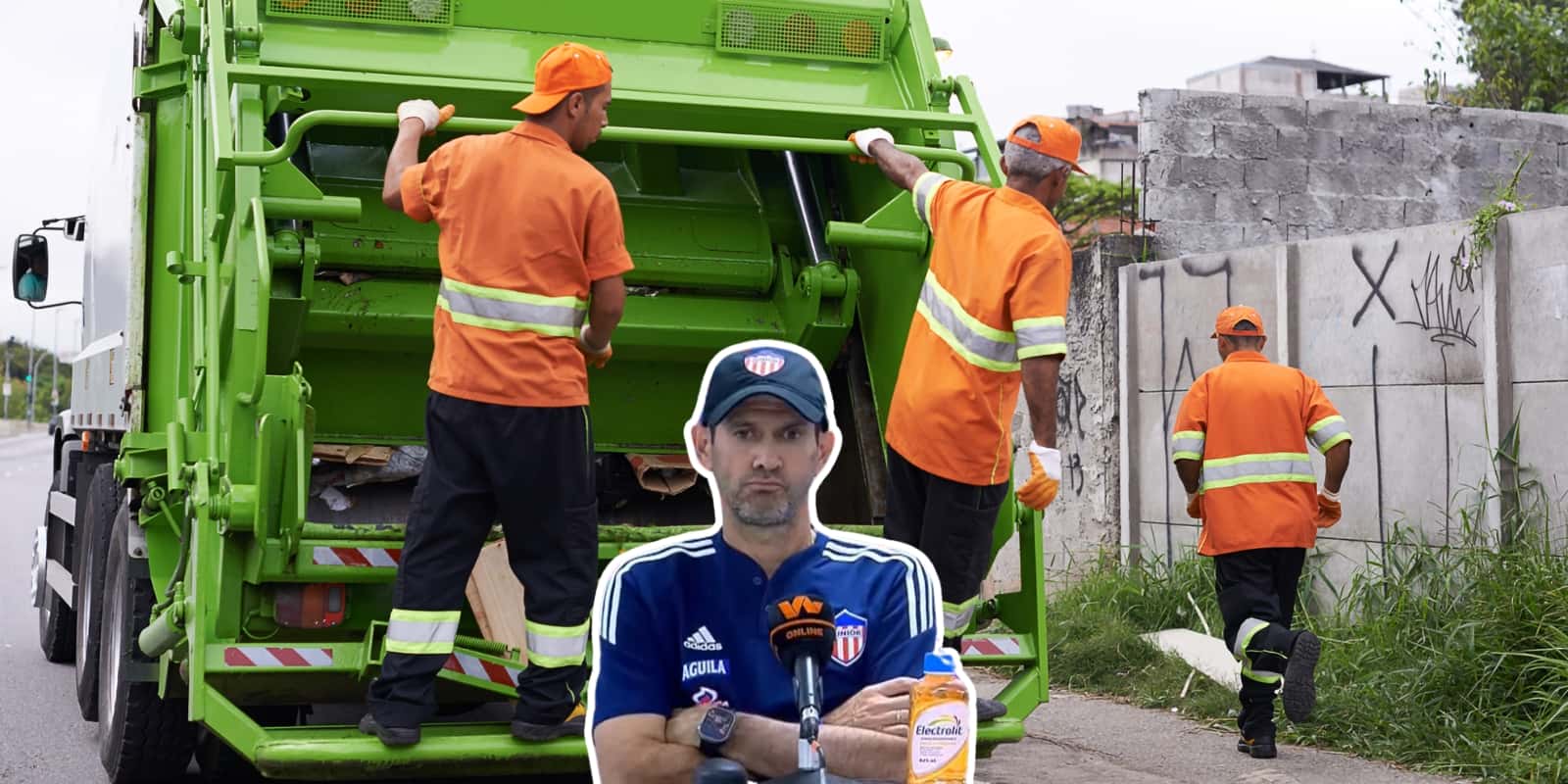 Trabajadores de una empresa de aseo