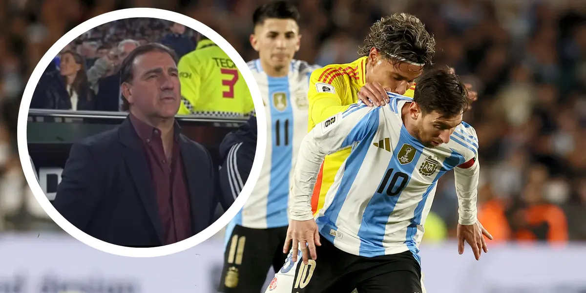 Tras el empate con Argentina, un mensaje inesperado dejó fría a toda Colombia por parte de Néstor Lorenzo Foto: Conmebol y Captura de Gol Caracol