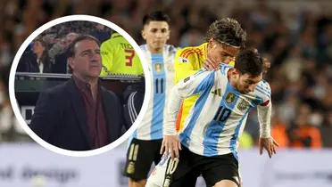 Tras el empate con Argentina, un mensaje inesperado dejó fría a toda Colombia por parte de Néstor Lorenzo Foto: Conmebol y Captura de Gol Caracol