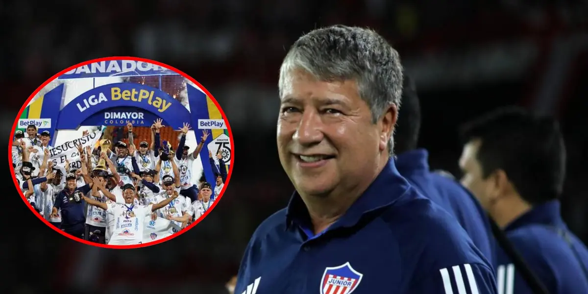 Tronco en Junior y así sacó pecho Bolillo Gómez por título del equipo con Reyes