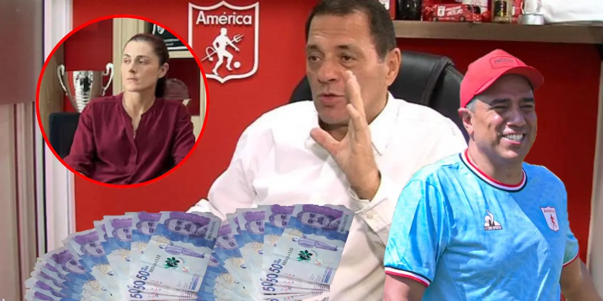 Tulio Gómez y Marcela Gómez - Fotos: AS, redes América de Cali, Futbolete