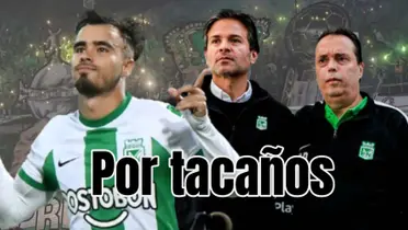 Un canterano del club parece que repetirá la historia del hijo de Juan Pablo Ángel. Foto de fondo y Ángel tomadas de Win y de directivos de El Colombiano