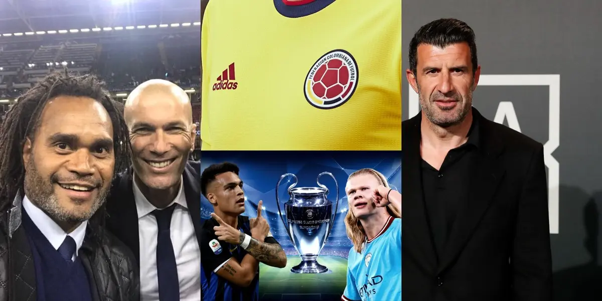 Un destacado ex jugador colombiano estuvo presente en la final de la Champions League 2023 y allí sorprendió a Luis Figo y a Christian Karembeu.