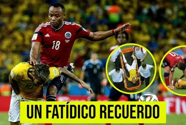 Un episodio muy ingrato para el defensor colombiano junto al astro brasileño