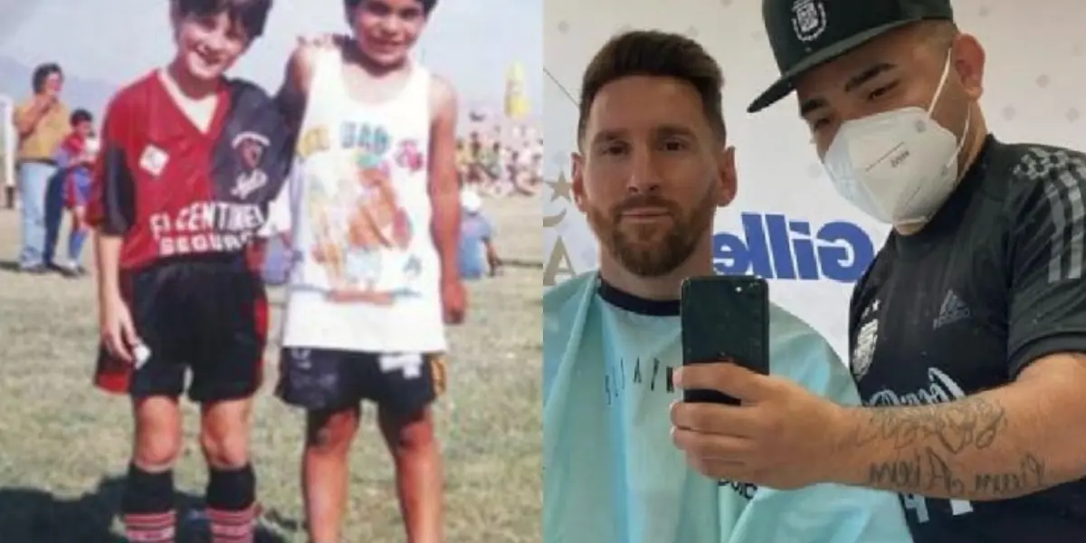 Un ex jugador colombiano llegó a conocer a Lionel Messi cuando era niño y ahora este cafetero tiene una barbería en Colombia. 