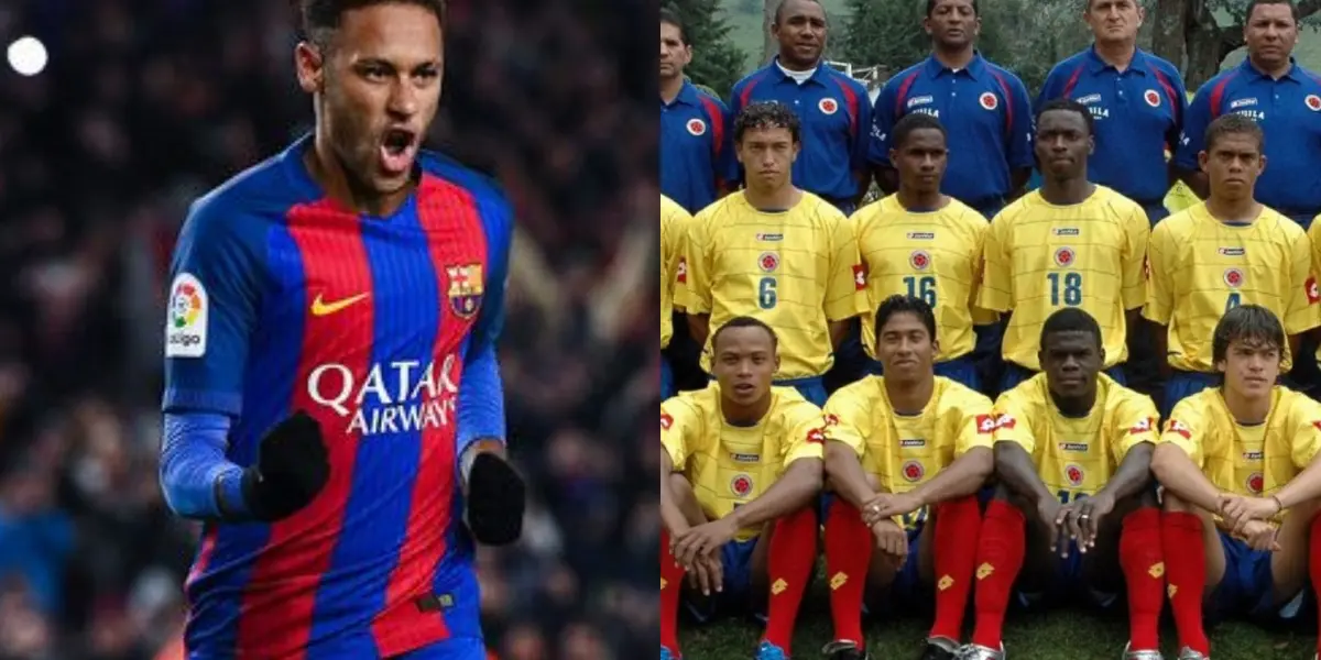 Un ex jugador colombiano tiene la dicha de haber jugado con Neymar, ser su amigo y tener su camiseta de cuando el brasileño pasó por el FC Barcelona. 