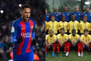 Un ex jugador colombiano tiene la dicha de haber jugado con Neymar, ser su amigo y tener su camiseta de cuando el brasileño pasó por el FC Barcelona. 
