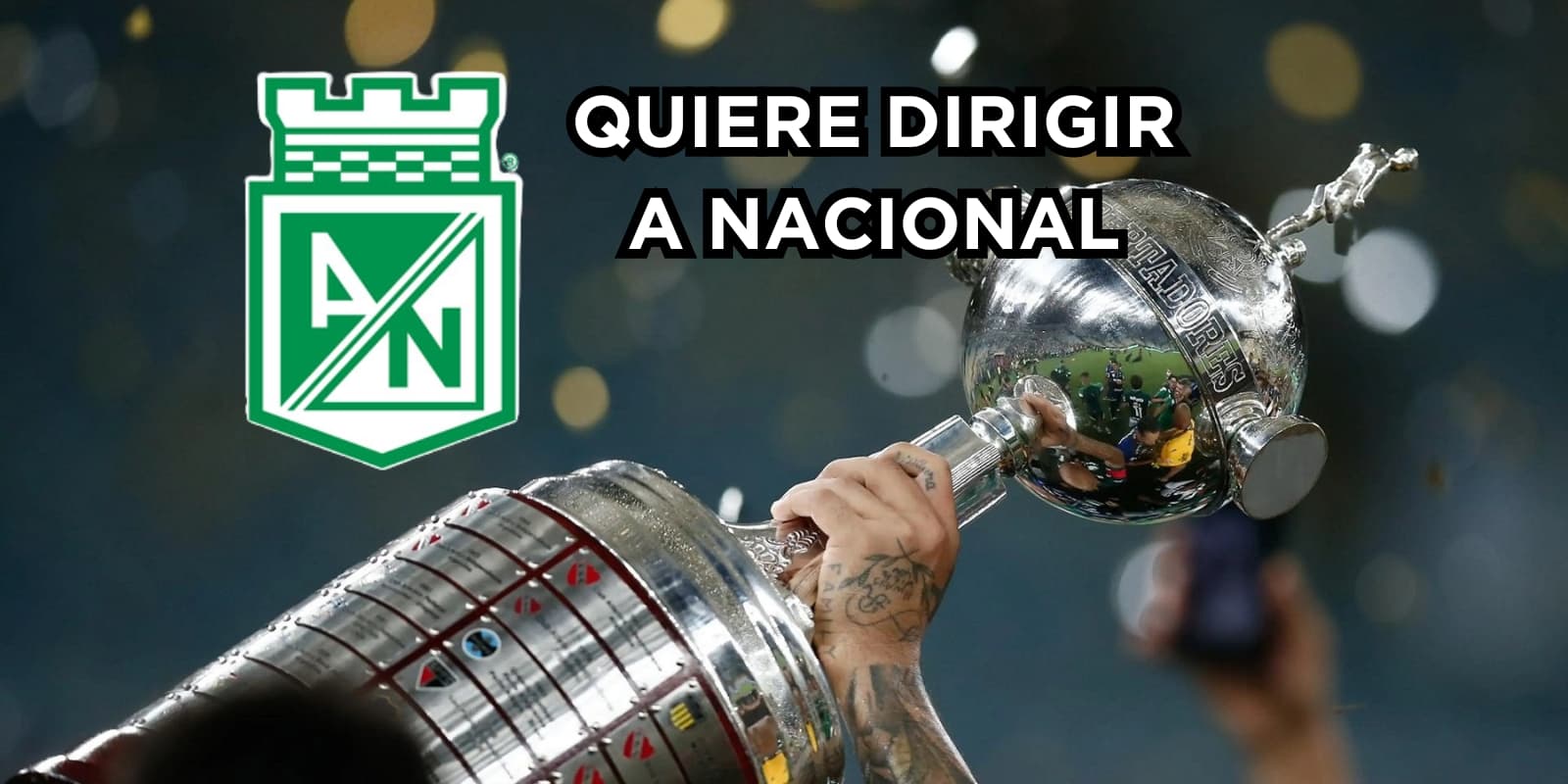 Un ex jugador quiere dirigir al Verde. Foto tomada de Goal.com, logo de Nacional de Seeklogo.