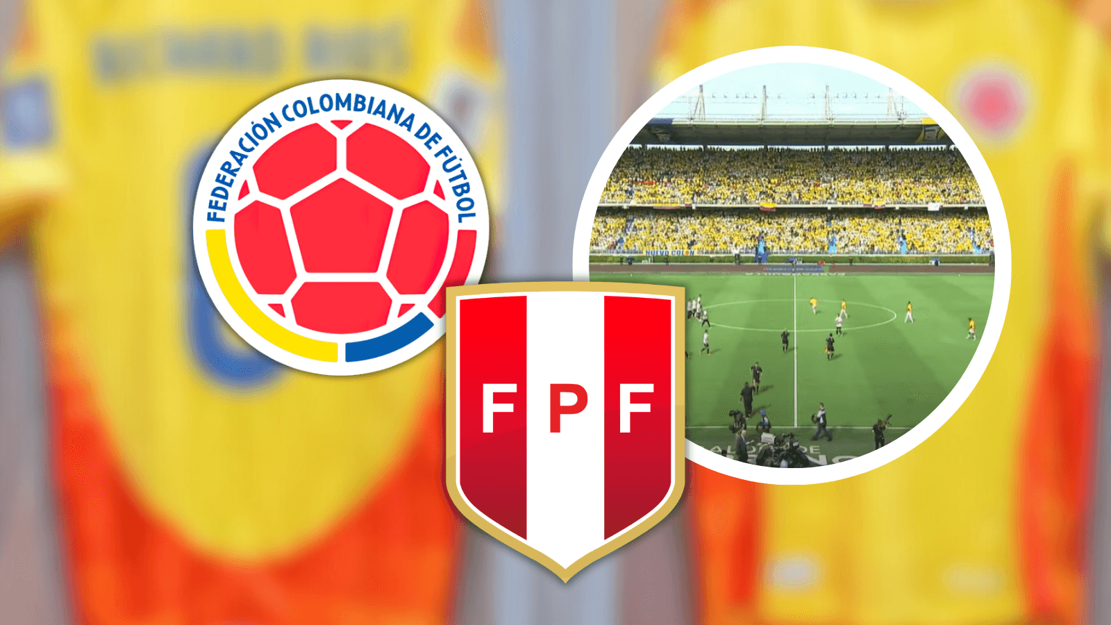 Un futbolista colombiano está en la mira por su pobre desempeño ante Perú. Foto: Captura de Gol Caracol, Escudoteca y FCF