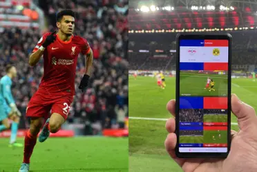 Un hincha grabó un vídeo con su celular, donde se alcanza ver otro ángulo del primer gol de Luis Díaz con el Liverpool y la toma es impactante.