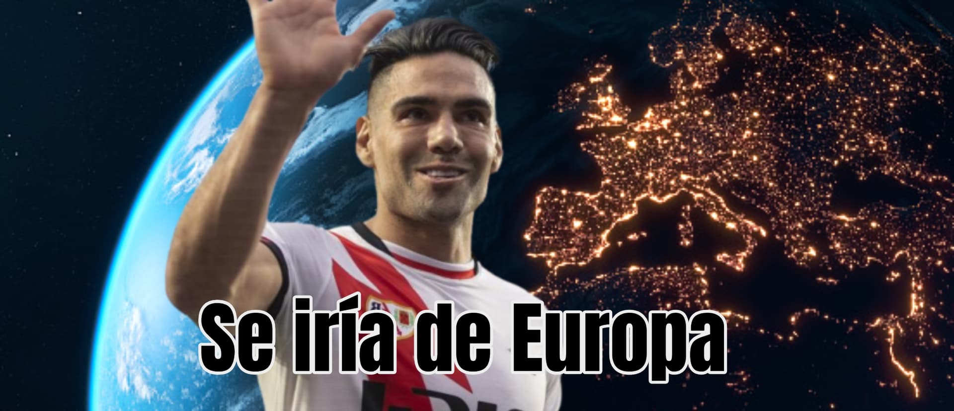 Un importante club de otro continente está interesado en él. Foto de fondo tomada de Twinkl y de Falcao de Futbolred.