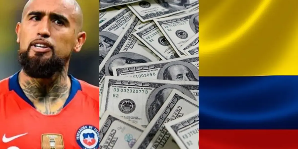 Un jugador colombiano cuesta mucho más que Arturo Vidal; quien siempre tiene ínfulas de ser el mejor.