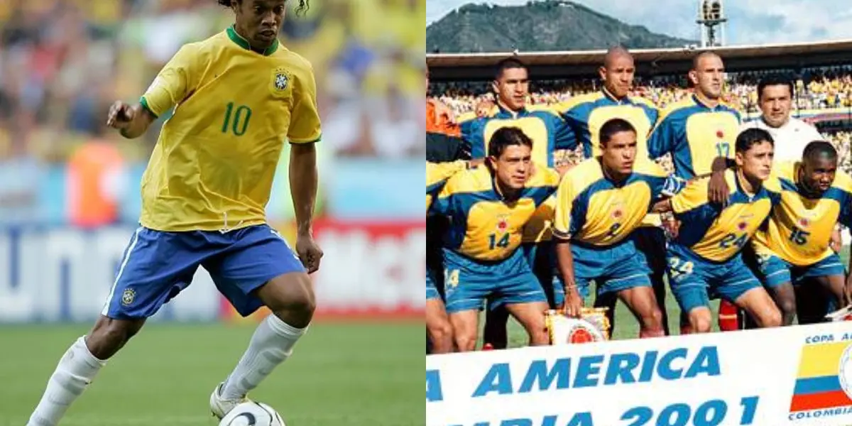 Un jugador colombiano llegó a ser estelar con una de las jugadas del mítico Ronaldinho, pero pocos lo saben o reconocen. 
