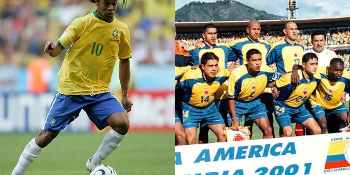 Un jugador colombiano llegó a ser estelar con una de las jugadas del mítico Ronaldinho, pero pocos lo saben o reconocen.