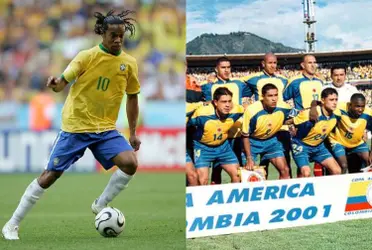 Un jugador colombiano llegó a ser estelar con una de las jugadas del mítico Ronaldinho, pero pocos lo saben o reconocen.