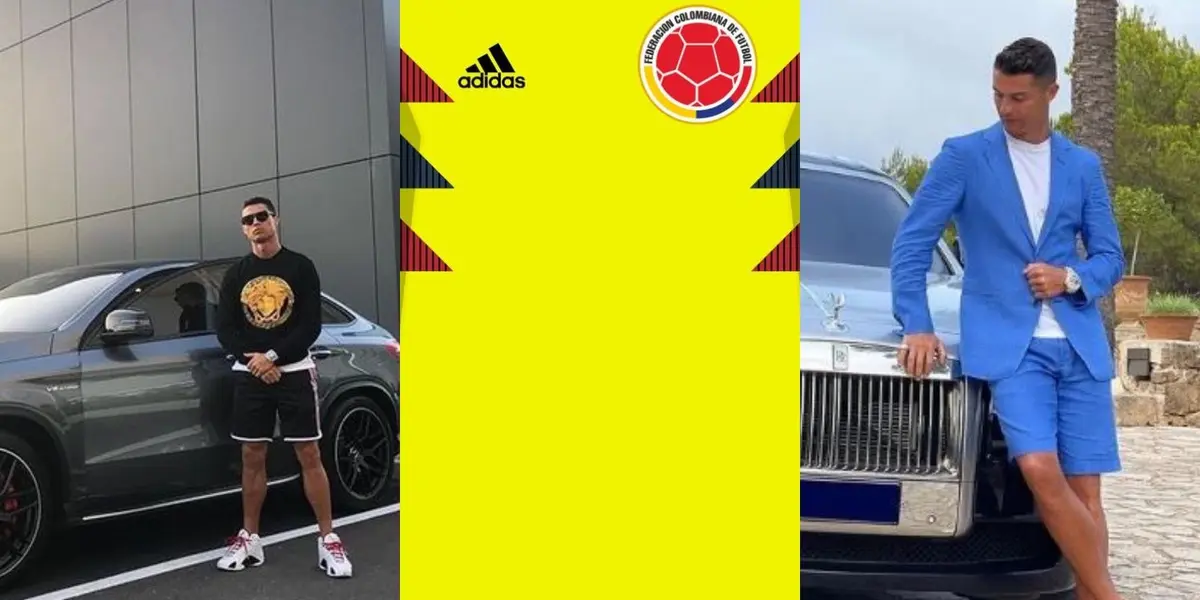 Un jugador colombiano que no es tan famoso se da lujos automotores como si fuera Cristiano Ronaldo.