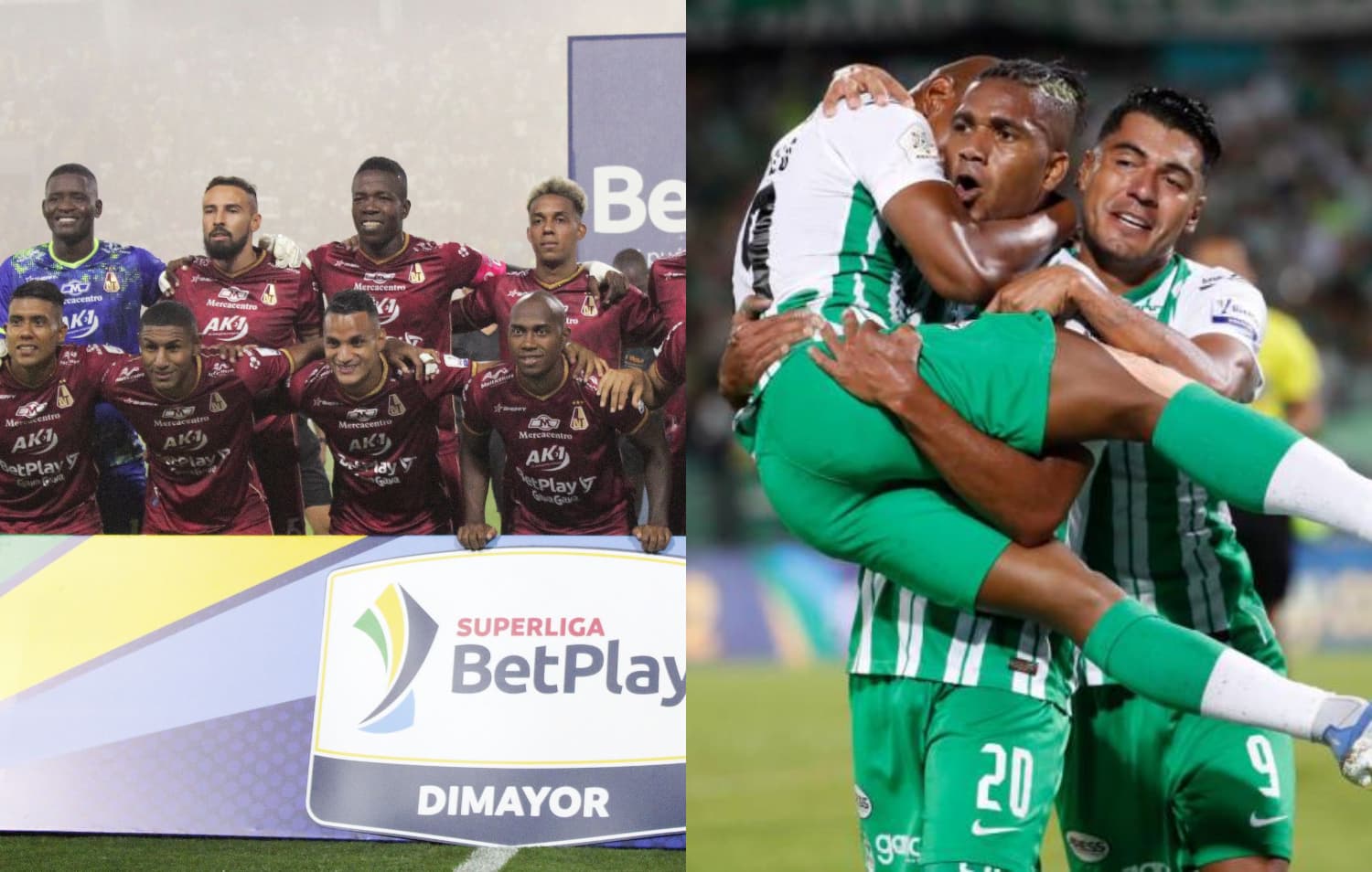 Un jugador del Deportes Tolima antes del partido tuvo un gesto de respeto con todo el Atlético Nacional.