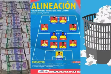 Un jugador de la Selección Colombia no dio la talla contra la Selección Irak en los primeros 45 minutos.