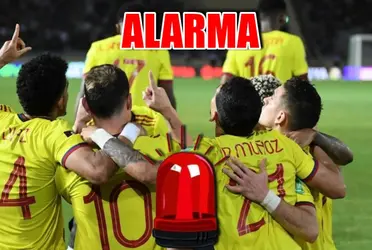 Un jugador de la Selección Colombia genera alarmas por posible lesión.