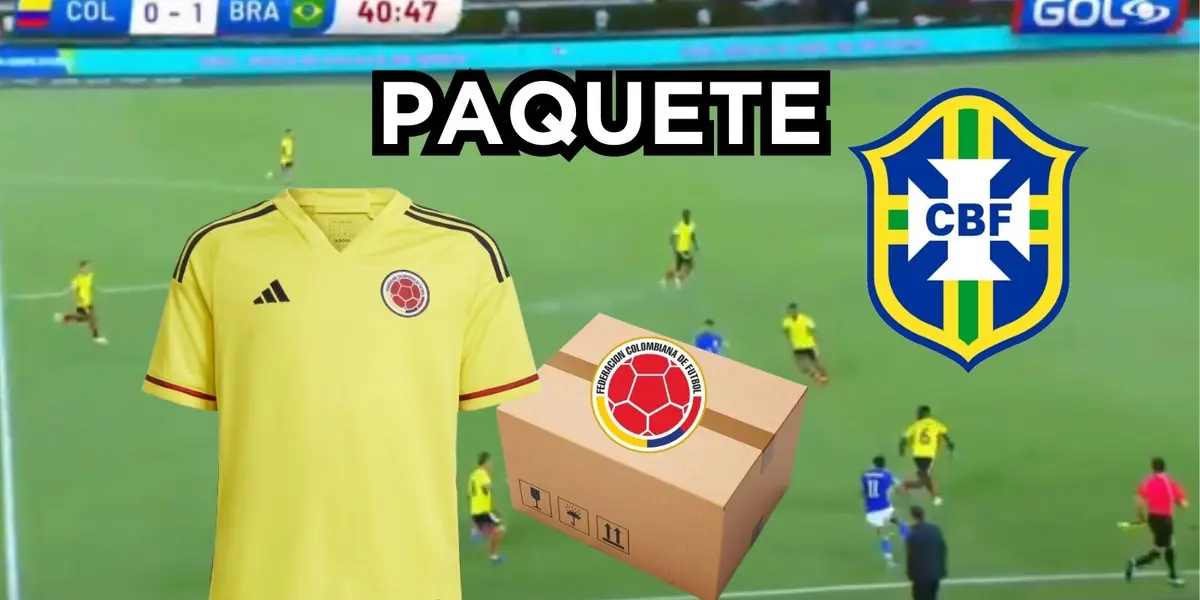 Un jugador de la Selección Colombia quedó como un paquete contra la Selección Brasil.