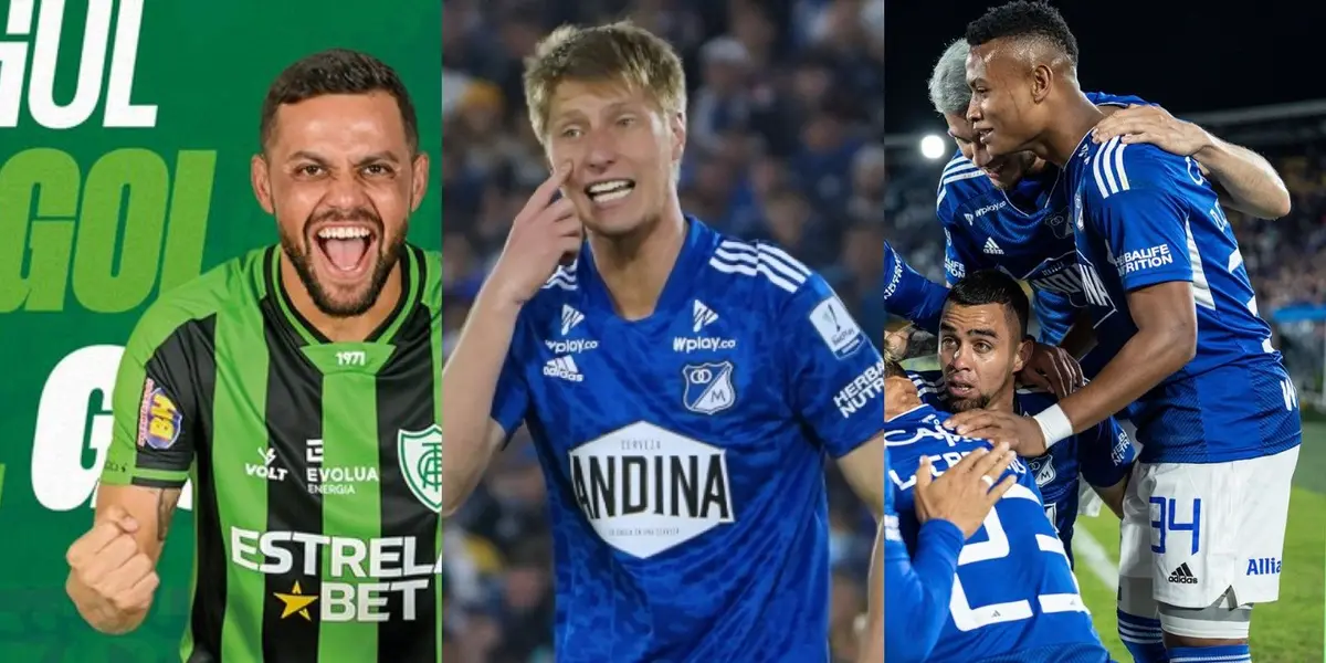 Un jugador de Millonarios FC muy criticado contra el América Futebol Clube en Bogotá.