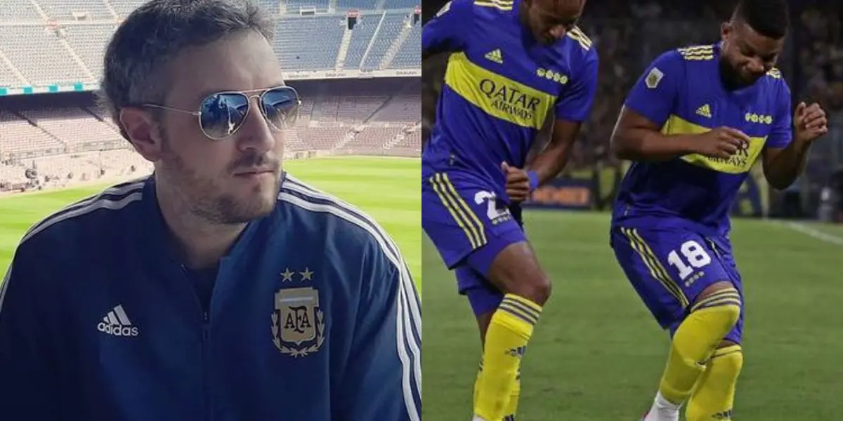 Un periodista argentino volvió a atacar a un jugador colombiano en Boca Juniors.