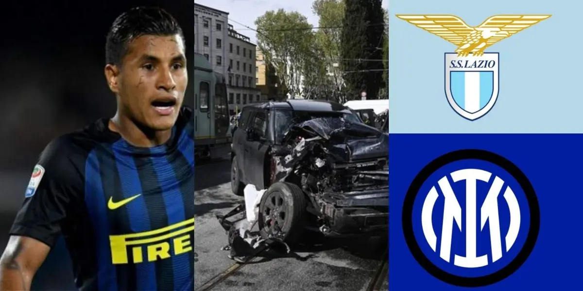 Un rival de Jeison Murillo en Italia casi pierde la vida junto a sus hijas en un fuerte accidente de auto.