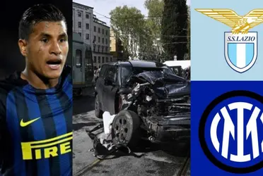 Un rival de Jeison Murillo en Italia casi pierde la vida junto a sus hijas en un fuerte accidente de auto.