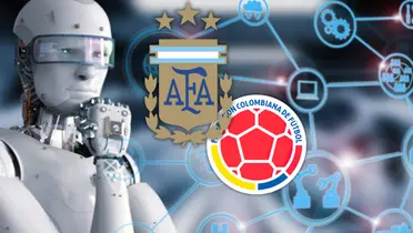 Una IA lanzó su predicción para el Argentina vs Colombia y generó debate entre los hinchas. Foto: Escudoteca y SCI Web