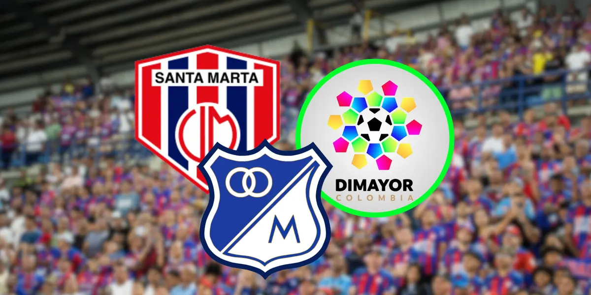 Unión Magdalena vs Millonarios Foto: Unión Magdalena y Escudoteca