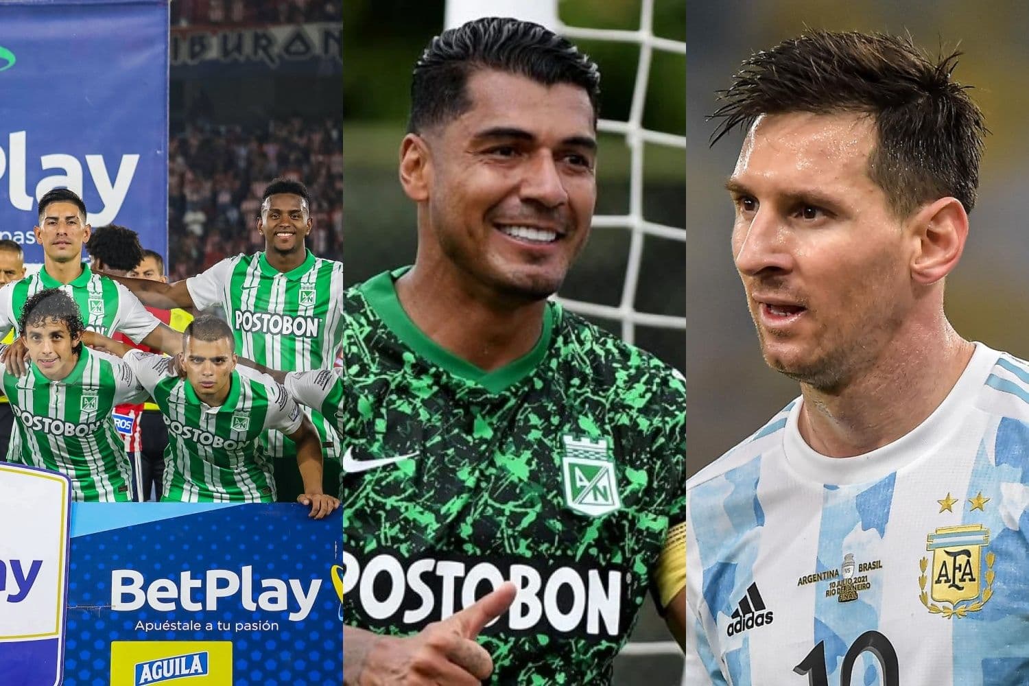 Uno de los jugadores de Atlético Nacional tiene la camiseta del astro argentino