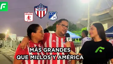 Hinchas de Junior FC creen que su equipo es más que Millonarios y América