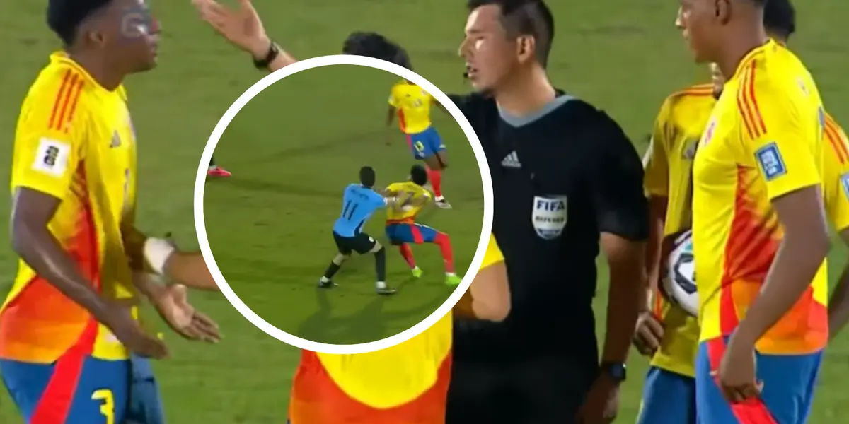 Uruguay vs Colombia Foto: Captura de Gol Caracol