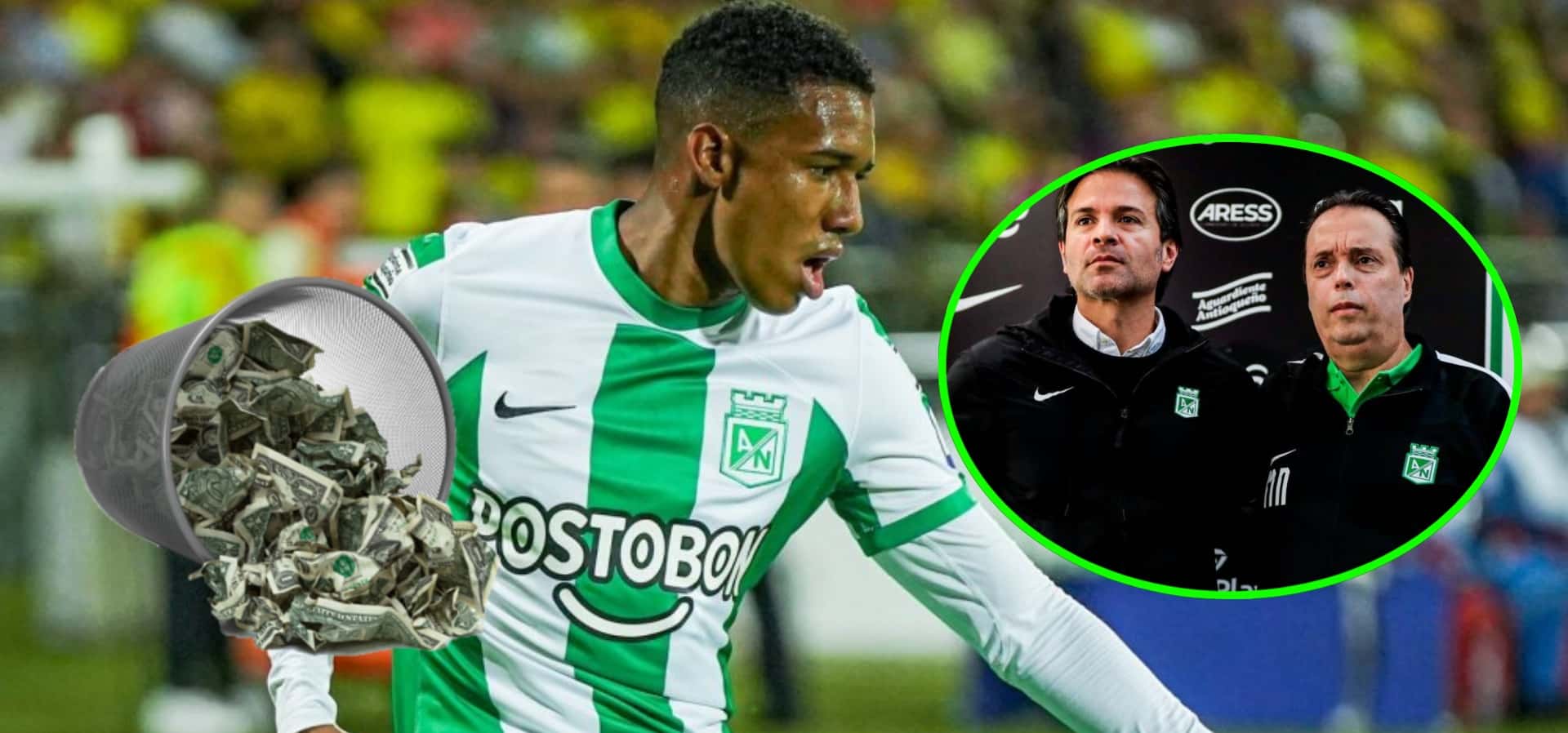 Vale $3 mil millones y la fortuna que rechazó Nacional por joya Brahian Palacios (Foto tomada de Gol Caracol y El Colombiano)