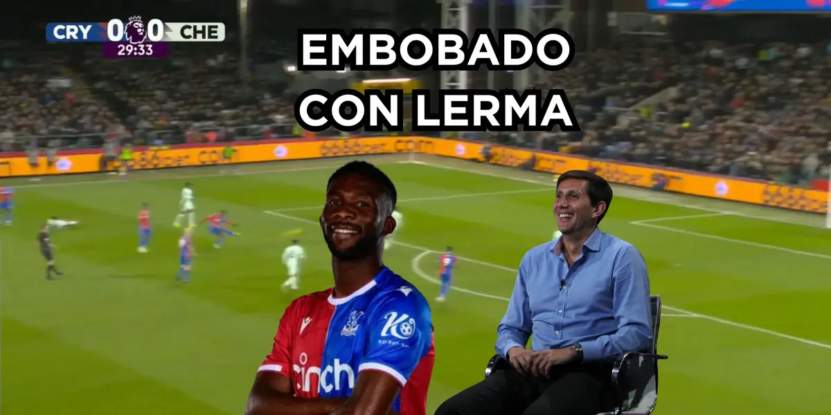 Varsky embobado con Jefferson Lerma. Foto de Lerma tomada de Football Database, Varsky captura de pantalla y Wikipedia.