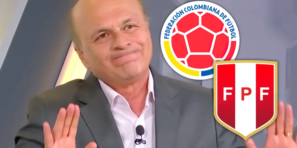 Vélez arremetió con fuerza contra Lorenzo y la Selección Colombia en plena transmisión.  Foto: Escudoteca y Captura de Win Sports