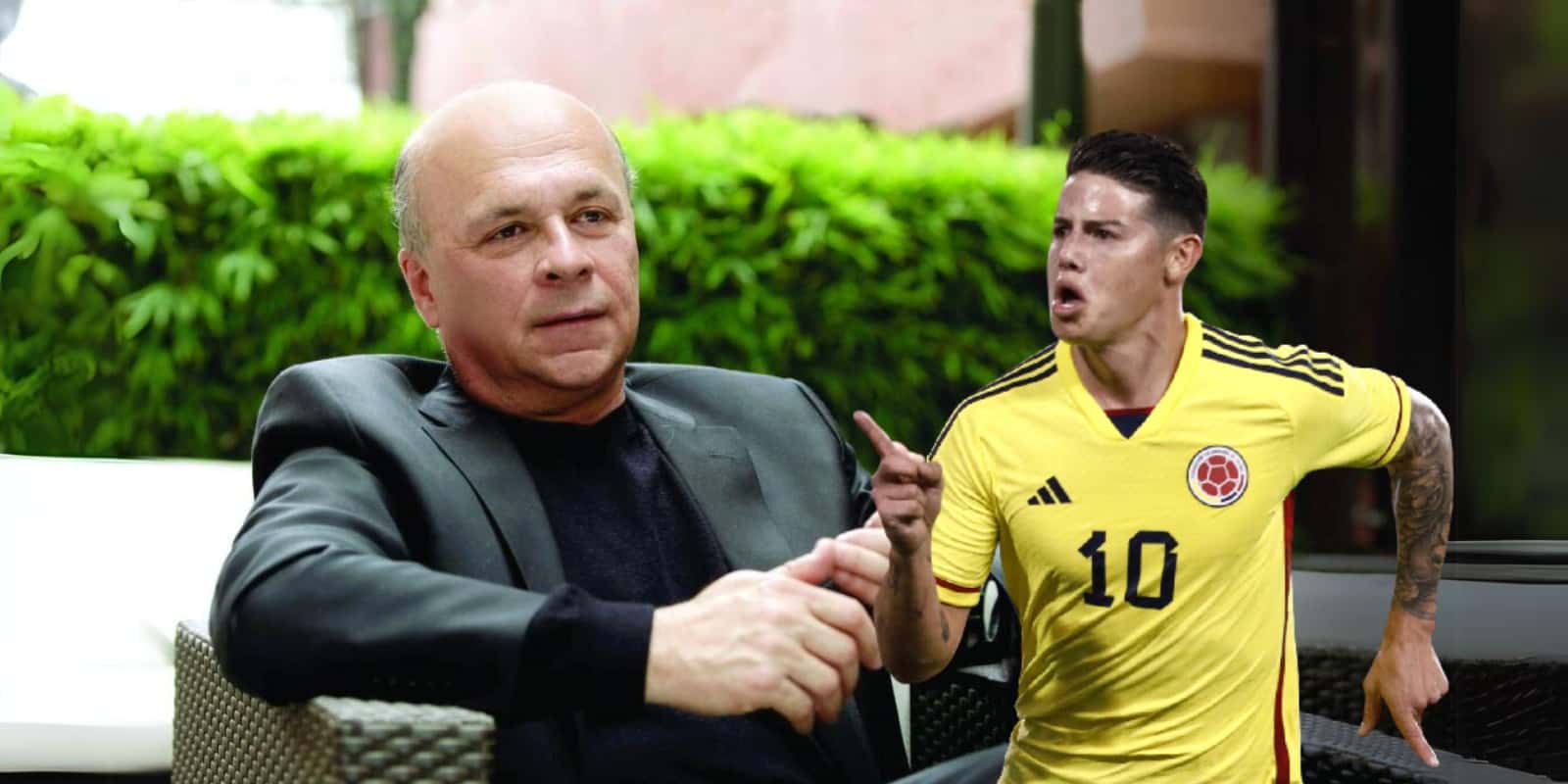 Vélez defendió a James. Foto de Vélez tomada de El Tiempo, foto de James de Noticias RCN.