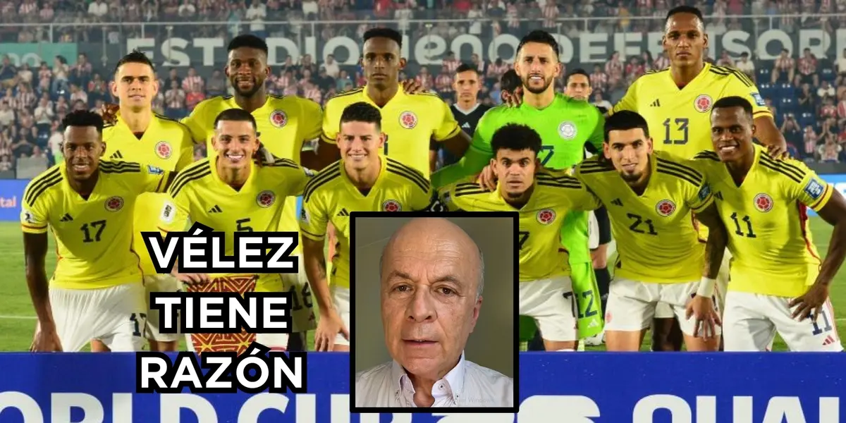 Vélez le mandó un sablazo a la Tricolor. Foto tomada de Fútbol Red y Vélez de El Futbolero Colombia.