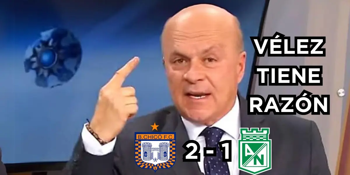 Vélez puso el acento en lo que pasa en Nacional. Foto tomada de Antena 2