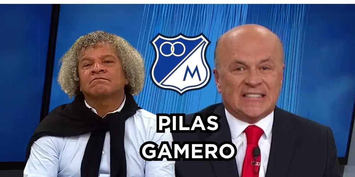 Vélez se la mandó cambiada a Millonarios FC. Foto tomada de Gamero en rueda de prensa Dimayor captura de pantalla, Vélez de Las 2 Orillas.