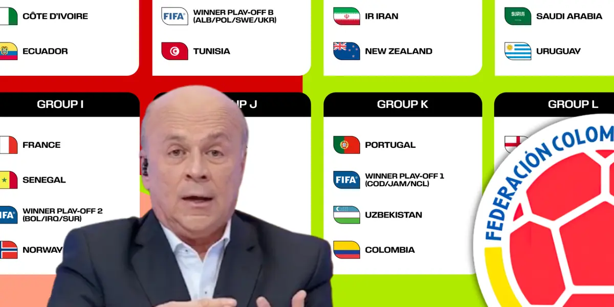 Vélez y su picante mensaje respecto al camino de la Selección Colombia en la Copa del Mundo Foto: FCF, FIFA y Captura de Win Sports