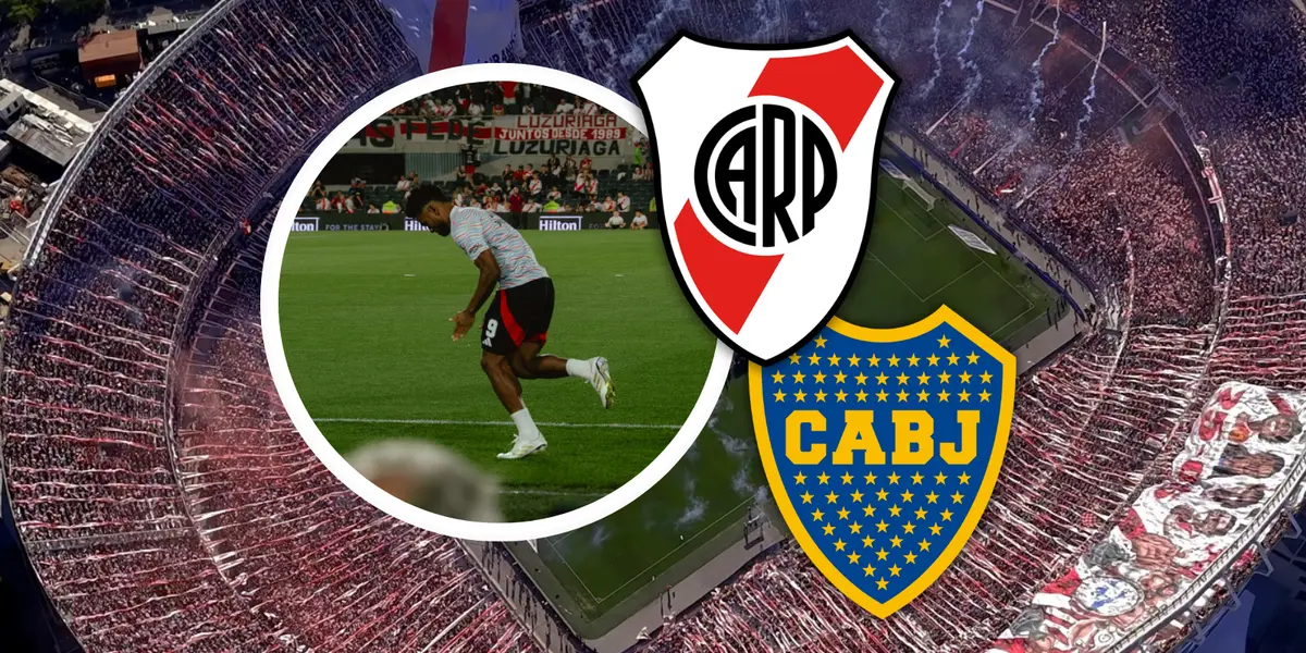 ¡Vergüenza en el Superclásico! Lo que le gritaron a Borja (VIDEO). Foto: Escudoteca y River Plate