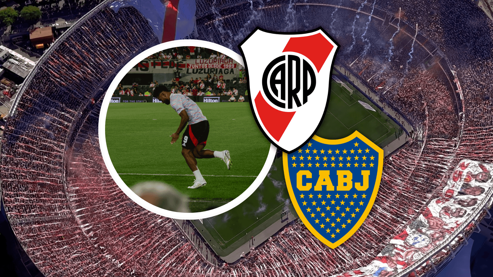 ¡Vergüenza en el Superclásico! Lo que le gritaron a Borja (VIDEO). Foto: Escudoteca y River Plate