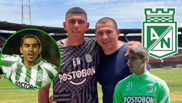 Víctor Aristizábal y su hijo Emilio ahora en Nacional