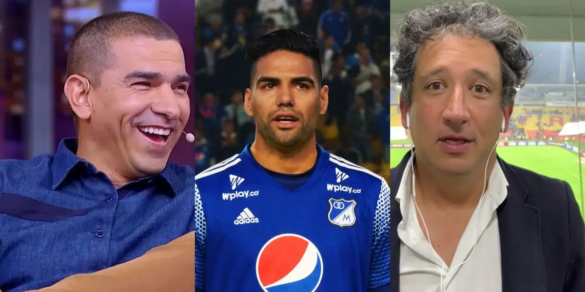 Víctor Hugo Aristizábal bajó de la nube a Antonio Casale con la ilusión que tiene de ver a Radamel Falcao en Millonarios FC.