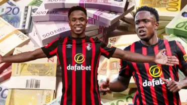 Vieron que Sinisterra es crack y los millones que pagaría Bournemouth al Leeds  (Foto tomada AS y Caracol Radio)
