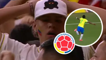 Vinícius Junior destraba un complejo partido para Brasil quien gana 2-1 Foto: Escudoteca y Gol Caracol