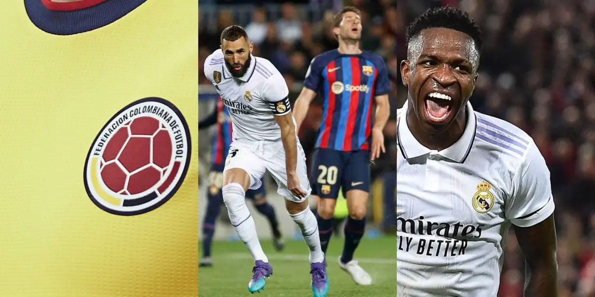 Vinícius Júnior y Karim Benzema eliminaron al FC Barcelona, estos dos jugadores respetan a un jugador de la Selección Colombia.