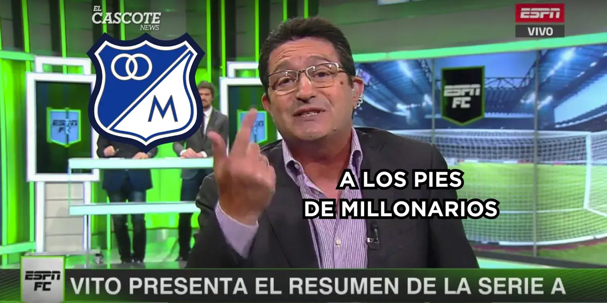   Vito De Palma se rindió a los pies de Millonarios FC.