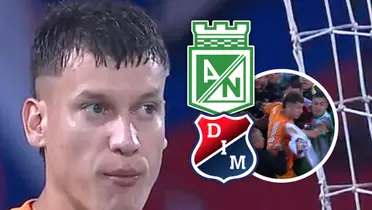 Washington Aguerre fue el señalado tras el cierre del duelo el Clásico Paisa, mira lo que sucedió Foto: Captura de Win Sports y Escudoteca